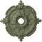 Ekena Millwork Benson Classic Medallion (Canopies up to 6 1/2"), 28 3/8"OD x 3 3/4"ID x 1 5/8"P, Athenian Green CM28BEAGC - alternate 1